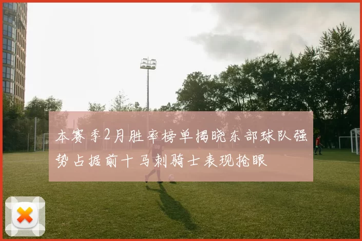 本赛季2月胜率榜单揭晓东部球队强势占据前十马刺骑士表现抢眼